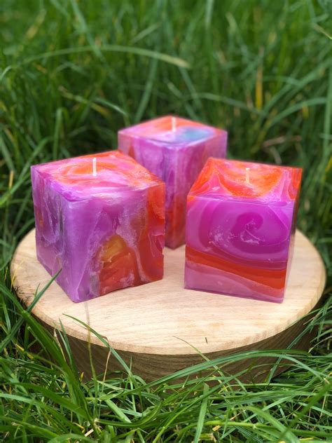 Artistic Candles Scented Cube Candles Unique Handmade T Beautiful