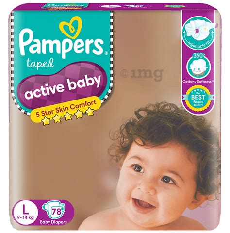 Pampers Taped Active Baby Diaper Large Buy Packet Of 780 Diapers At