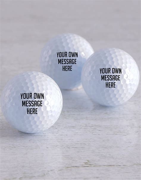 Personalised Message Golf Balls Hamperlicious