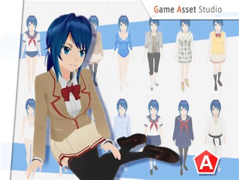 Aoi Character Pack Characters Unity Asset Free Free Download