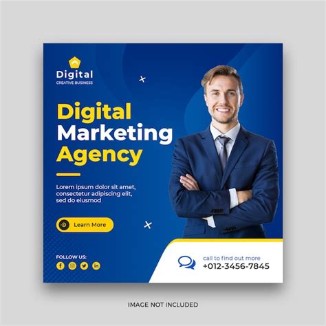 Premium Psd Digital Business Marketing Social Media Post Banner Template