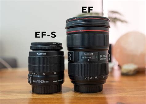 canon ef vs ef s lenses what s the difference