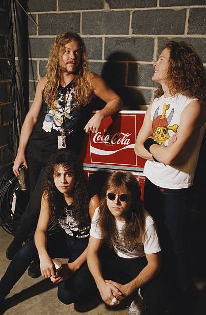 Portrait Of American Heavy Metal Band Metallica Early 1990s Pictured