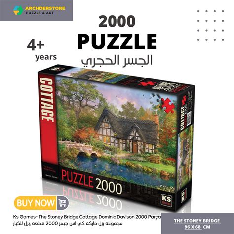 Ks Games The Stoney Bridge Cottage Dominic Davison 2000 Pieces Puzzle