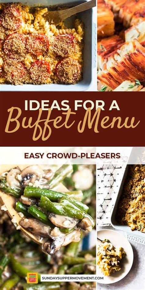 Doing all the heavy lifting earlier in the day means more time to hang out with your guests. Plan the perfect holiday party with these easy Buffet Menu ...