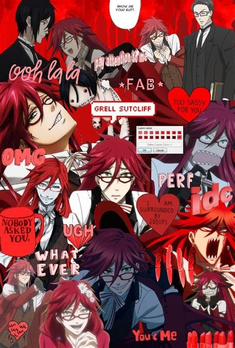 He later limps away from the mansion as ciel and sebastian . Grell wallpaper