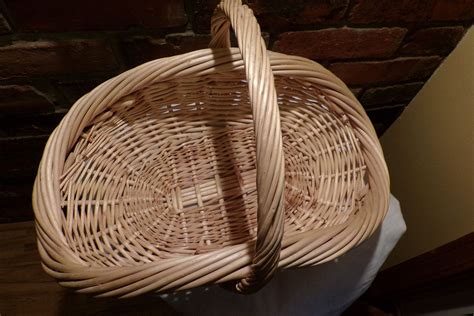 Vintage handled gathering basket Woven willow basket Rare | Etsy | Basket, Flower basket, Basket ...