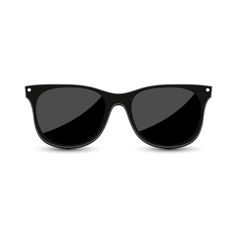 zwarte hipster zonnebril premium vector