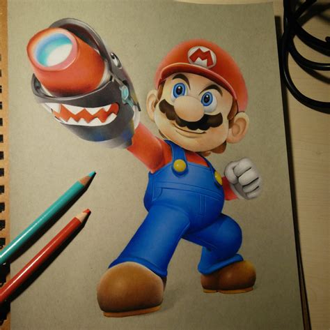Super Mario Drawing At Explore Collection Of Super