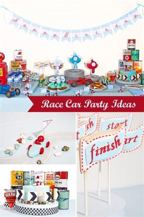 Race car theme party games. Vintage Race Car Birthday Party | Spaceships and Laser Beams