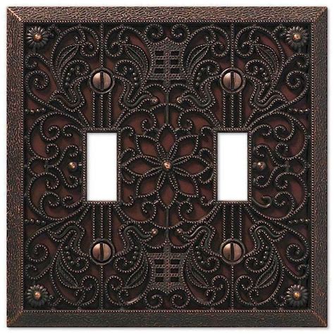 Today's best coupon is a enjoy $5 savings on a regular price purchase of $75+. Filigree Aged Bronze Double Toggle | Plates on wall, Light ...