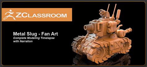 ZClassroom: ZBrush Metal Slug Fan Art - Complete Modeling Timelapse