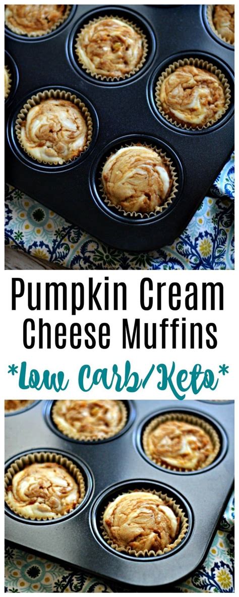 These Keto Pumpkin Muffins With A Cream Cheese Swirl And Easy To Make