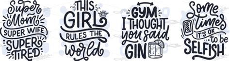 Graphic Buddies Set With Funny Hand Drawn Lettering Compositions Cool Phrases For Print And