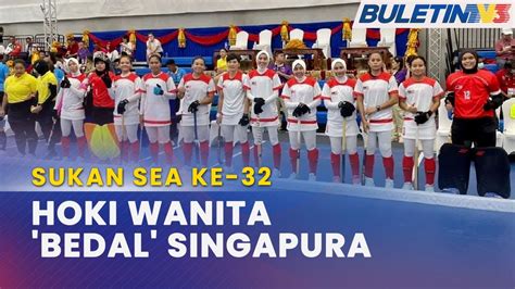 Sukan Sea Kemboja 2023 Skuad Hoki Dewan Wanita Belasah Singapura