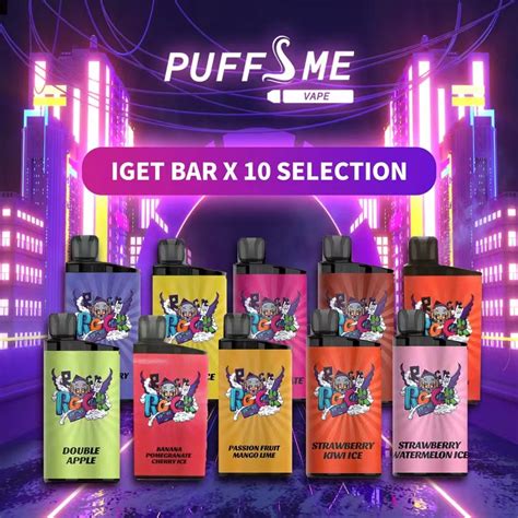 Buy Iget Bar X 10 Selected Flavours Online Puffsme