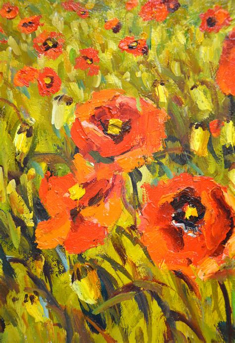 Iryna Kastsova Poppy Field For Sale At 1stdibs Paintings Of Poppy