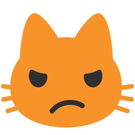 Pouting Cat Emoji Clipart Free Download Transparent Png Creazilla