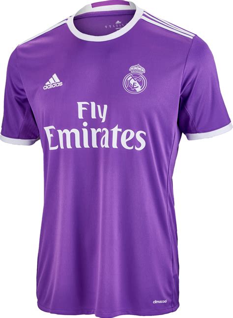 A football jersey modelled after the original real madrid away kit. adidas Real Madrid Away Jersey 2016-17 - Soccer Master