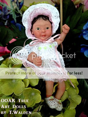 Ooak Cute Baby Girl Doll Poseable Mini Sculpt Art By T Walden Ebay