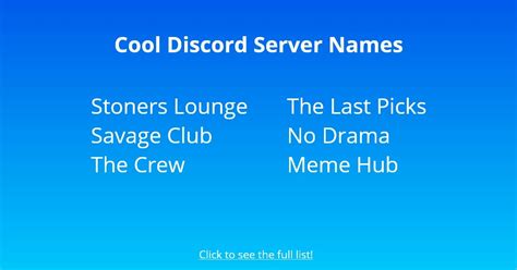 150 Good Cool And Aesthetic Discord Server Names Followchain