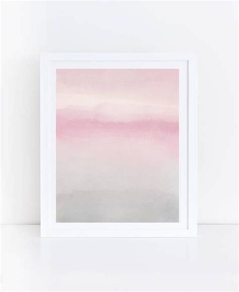 Watercolor Printable Art Blush Gray Wall Art Pink Grey Etsy Modern