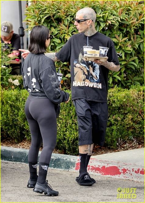 Kourtney Kardashian And Travis Barker Pick Up Her Poosh Potion Detox Smoothies From Erewhon Photo