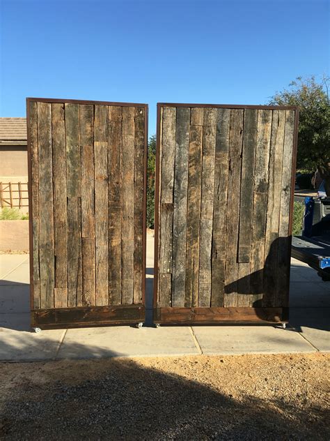 Axis glass offers cheap wall partitions. Reclaimed wood rolling walls / partitions. | Free standing ...