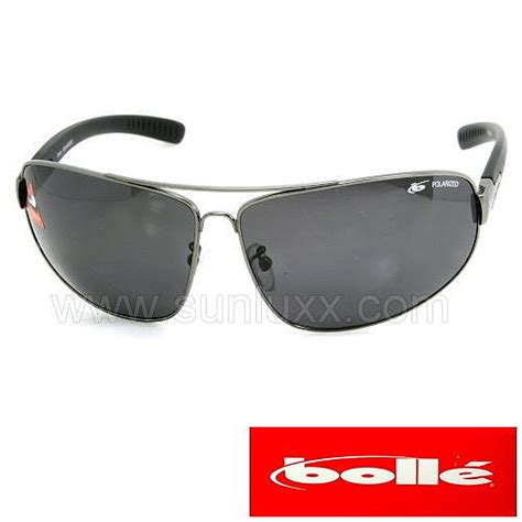 Bolle Sunglasses Bolle Sunglasses Polarized Grey Lens Aviator Gun Metal Prospect 10677