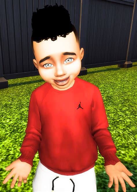 ♚ebonix♚ — Ebonix Toddler Starter Kit They Have With Images Sims 4 Hair Male Sims 4