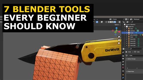 7 Blender Tools Every Beginner Should Know Youtube