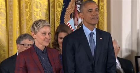 Obama Gives Ellen Degeneres The Medal Of Freedom Video