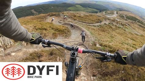 Dyfi Bike Park Skids Overshooting And Punctures Youtube