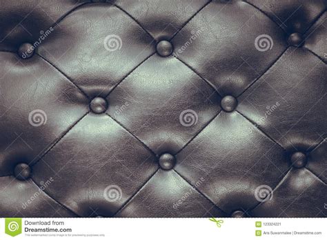 Black Leather Buttons Sofa Texture Stock Image Image Of Backdrop
