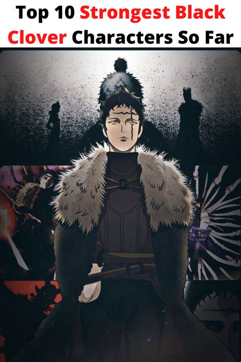 Top 10 Strongest Black Clover Characters So Far Anime Character Black