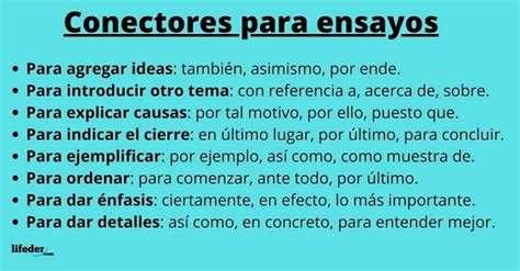 80 Conectores Para Ensayos Y Ejemplos De Uso