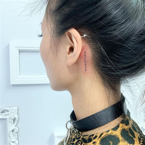 30 Charming Behind The Ear Tattoos For Ladies In 2020
