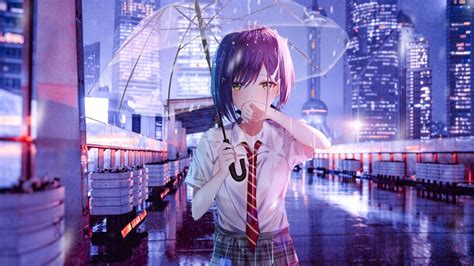 Anime Rain Desktop Wallpaper 106289 Baltana