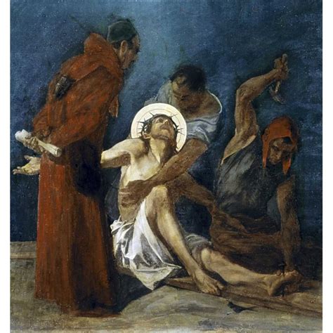 Jesus Is Nailed To The Cross Th Station Of The Cross