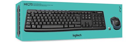 Logitech Mk270 Wireless Keyboard And Mouse Engarabic Black Buy Online At Best Price In