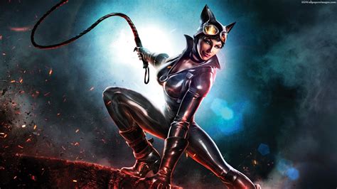 Wallpaper Illustration Video Games Catwoman Superhero Infinite