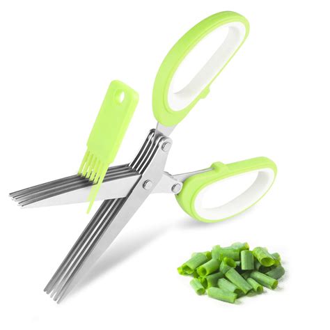 Herb Scissors Multipurpose 5 Blade Herb Scissors W Longfinger