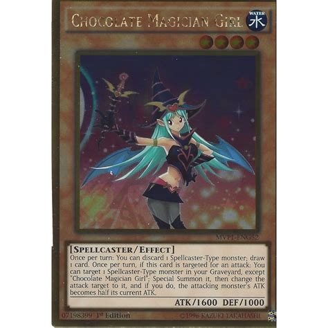 Yu Gi Oh Trading Card Game Yu Gi Oh Chocolate Magician Girl Gold