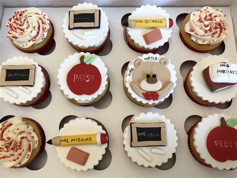 Teacher Appreciation Cupcakes ️ ️ Teacher Cupcakes Cupcakes Desserts