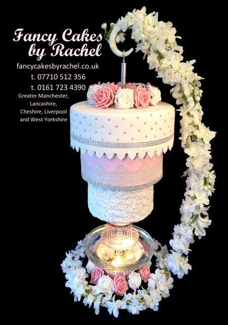 Blue upside down wedding cake. Fancy Cakes by Rachel (With images) | Fancy cakes ...