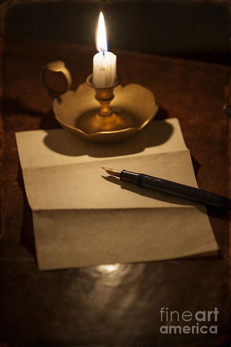 Writing A Letter By Candle Light Photograph By Lee Avison Fine Art