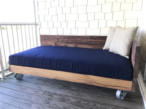 Enjoy your backyard or garden space from the comfort of this wooden swing chair. Lowcountry Swing Beds Isle of Palms Indoor/Outdoor Daybed ...