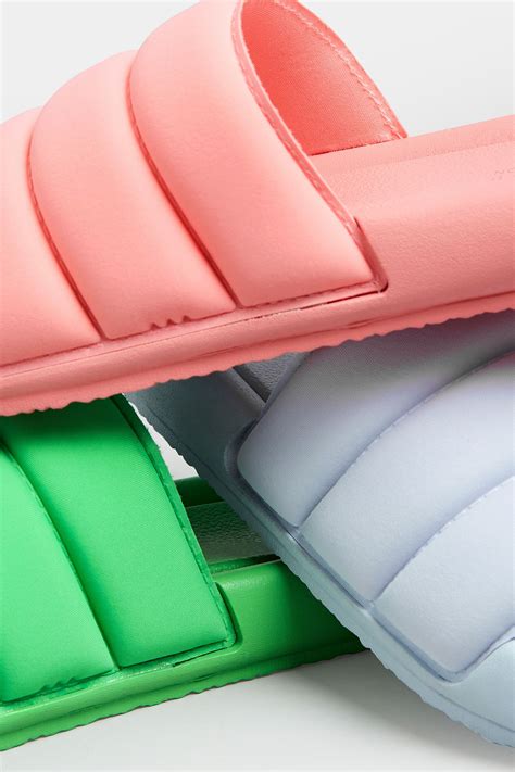 LIMITED COLLECTION Lilac Purple Padded Sliders In Wide E Fit in 2023