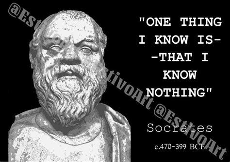 Socrates I Know Nothing Quote SVG PNG Etsy
