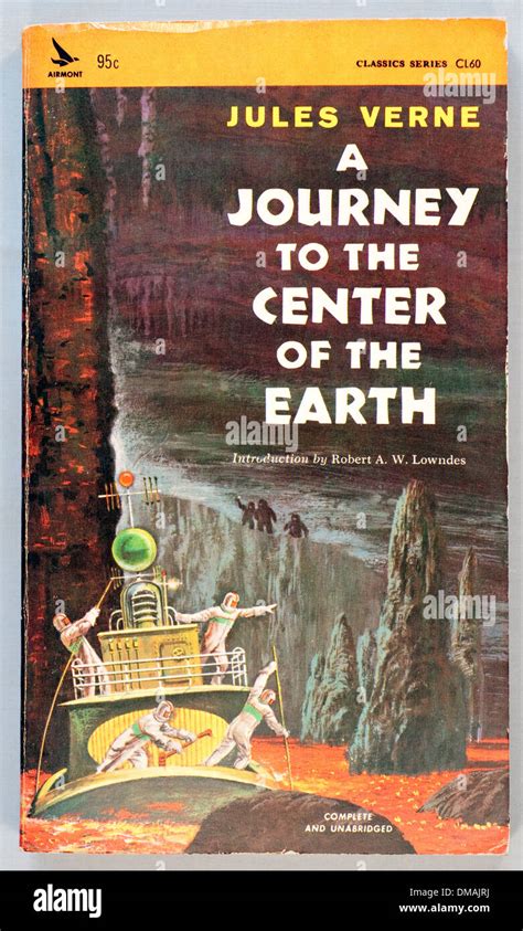 Jules Verne Journey To Center Of The Earth Classic Illustration Stock